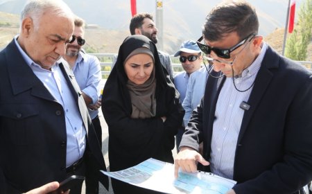 بازدید وزیر راه و شهرسازی از آخرین مراحل اجرایی باند شرقی منطقه ۲ آزادراه تهران-شمال