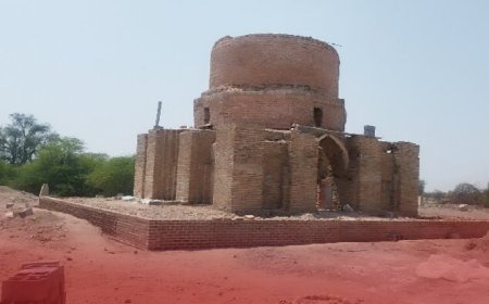 اتمام فاز نخست عملیات مرمت گنبد سرخ بندرعباس