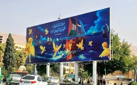 کشتی های حامل حقیقت و آگاهی بر دیوارنگاره شیراز