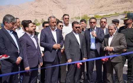 بهرهبرداری از بخشی از باند دوم محور جهرم – قیر در فارس با هدف ارتقای ایمنی و کاهش تلفات