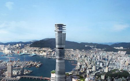 یک آسمان‌خراش شیشه‌ای با الهام از دریا