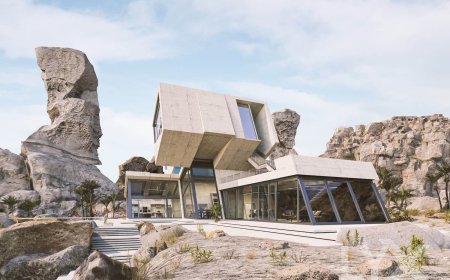 سنگینی بتن، شفافیت شیشه؛ معماری متضاد خانه بروتالیست در قلب سرزمین آتش و یخ