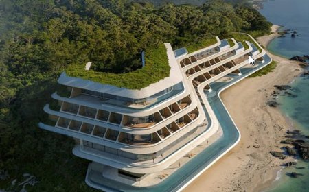 رونمایی از هتل مارپیچی زاها حدید در جزیره اوکیناوا؛ هم‌زیستی با طبیعت