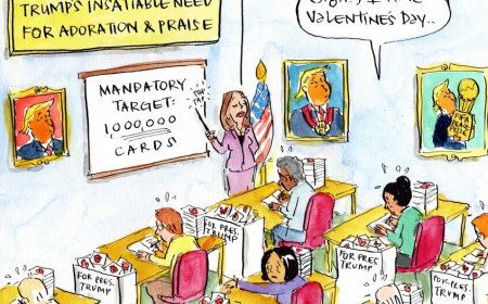 ولنتاین اجباری در وزارت چاپلوسی ترامپ